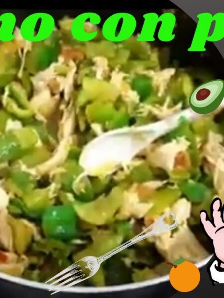 Pepino con pollo deshebrado ( caigas ) Recetas de Cocina fácil y rápido