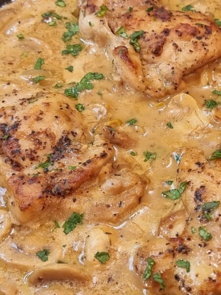 Chicken Fricassee- Quick French Chicken Stew !