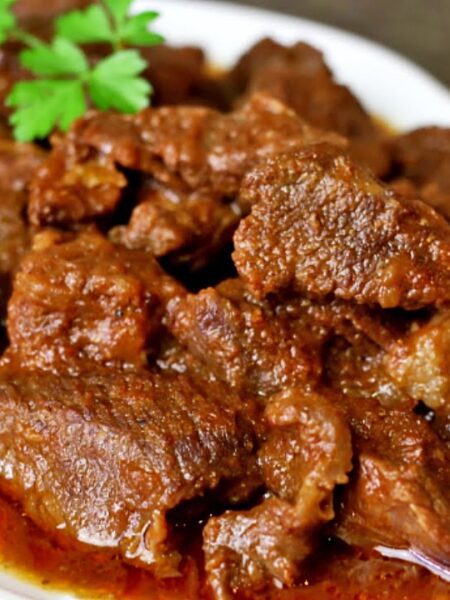 Carne de ternera al Pedro Ximénez