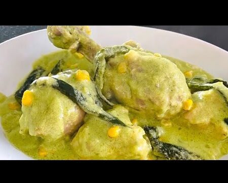 PIERNAS DE POLLO EN CREMA DE CHILE POBLANO/ofecomparte