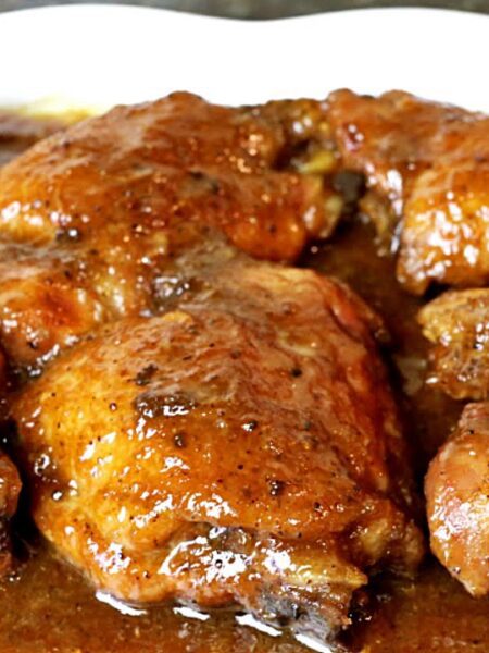 Contramuslos de pollo a la miel