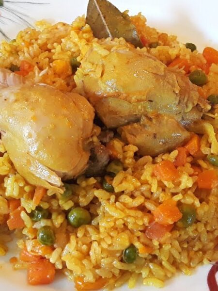 Como Hacer Arroz con Pollo en Olla A Presión/Receta fácil. Mis Recetas Deliciosas
