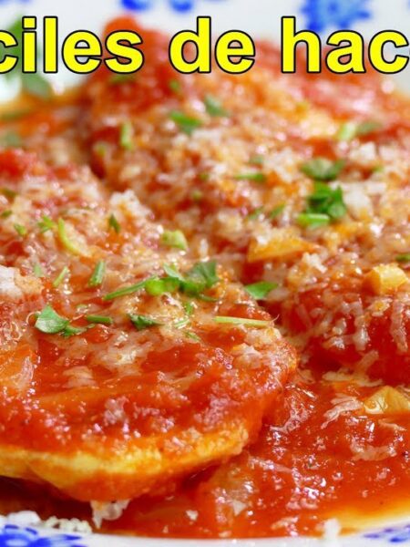 PECHUGAS DE POLLO en salsa de tomate