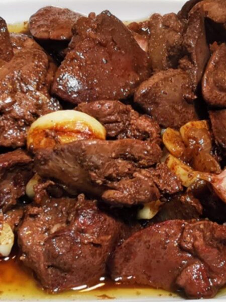 receta de higado de pollo