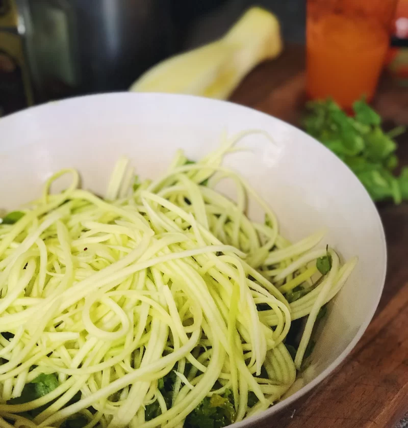 Aderezo vivo de zucchini
