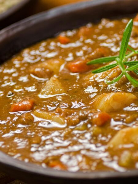 Estofado de lentejas con verduras