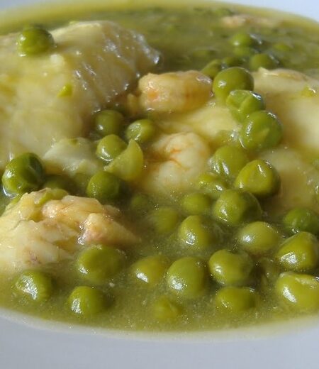 Guisados de Pescado: como preparar Guisantes con filetes de pescado al horno