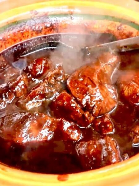 CARNE DE PUERCO EN UN ADOBO PARA CHUPARSE LOS DEDOS