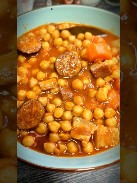 Receta fácil de GARBANZOS GUISADOS. Potaje de garbanzos ligero y sano.