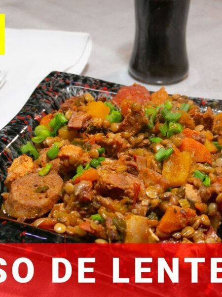 Como hacer guiso de lentejas con carne RECETA super FACIL