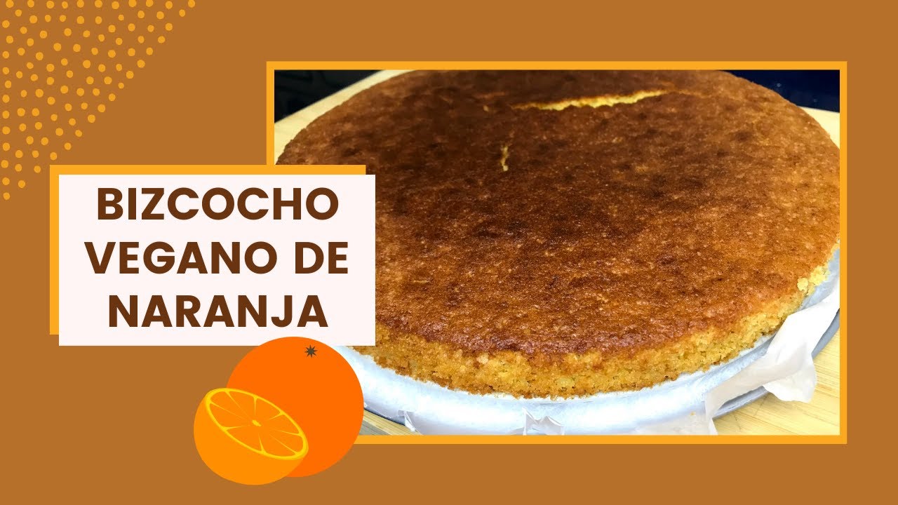 Bizcocho vegano de naranja