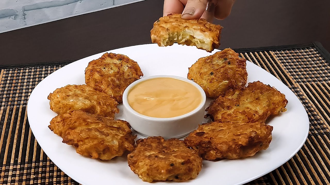 TORTITAS de REPOLLO que te conquistará al PRIMER BOCADO