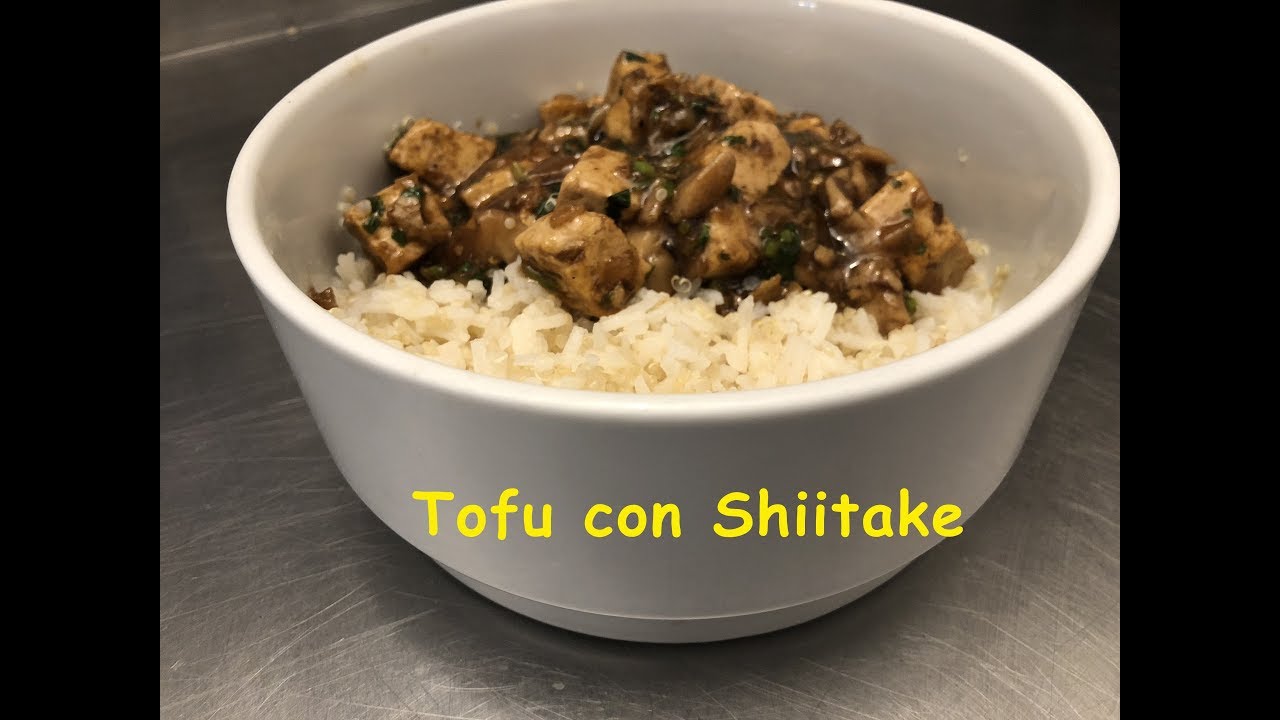 Tofu con Shiitake fresco