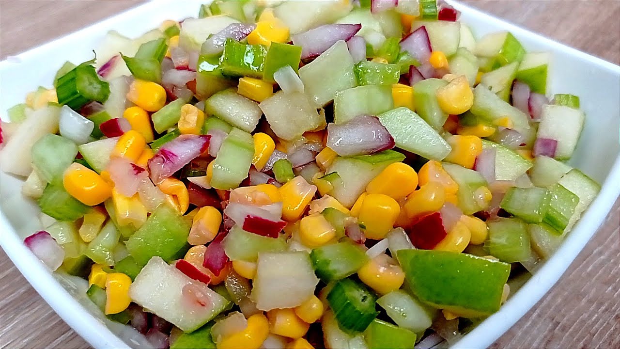 Ensalada fácil, económica y apta para diabéticos. ¡Deliciosa y saludable!