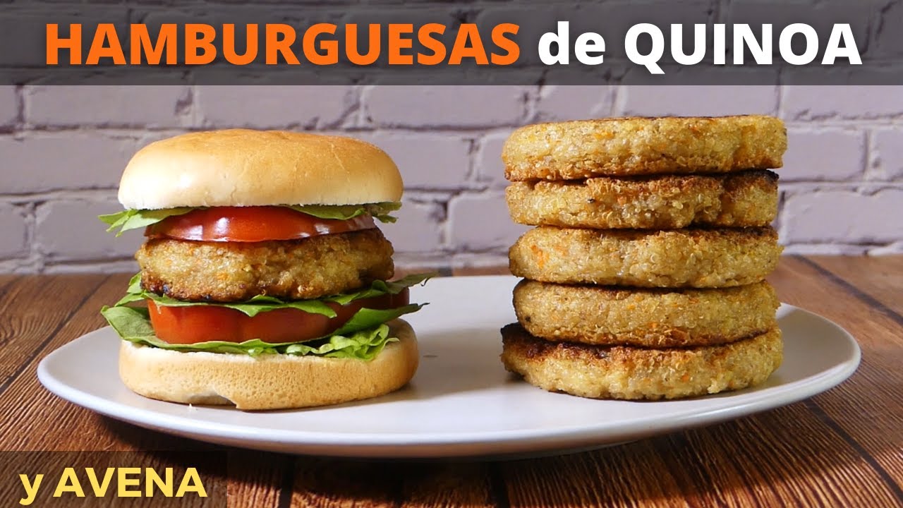 HAMBURGUESAS de QUINOA y AVENA | Saludable y Ligera | VeganVital