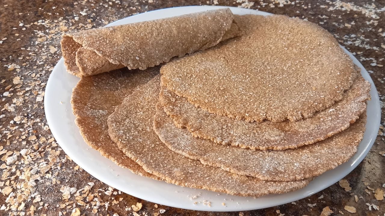 TORTILLAS DE AVENA ¡Sólo 2 ingredientes! y sin horno!! (SÚPER Saludable
