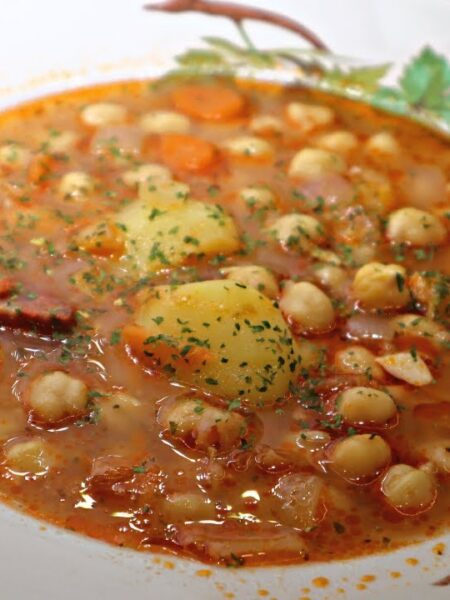 Receta FÁCIL de POTAJE de GARBANZOS