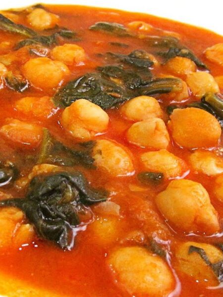 Garbanzos con Espinacas