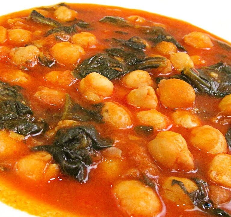 Garbanzos con Espinacas Recetas de Guisados