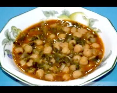 GUISO DE GARBANZOS CON ACELGA,Receta Tradicional,Fácil y Rápida