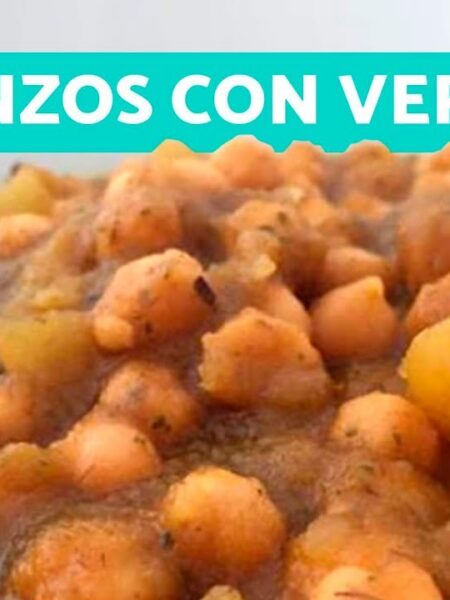 Garbanzos con verduras | Receta FÁCIL y rápida |Potaje de garbanzos con verduras EN OLLA RÁPIDA