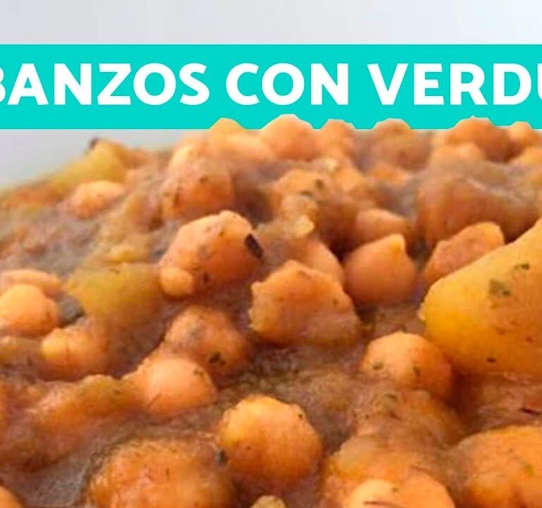 Garbanzos con verduras Receta FÁCIL y rápida Potaje de garbanzos con