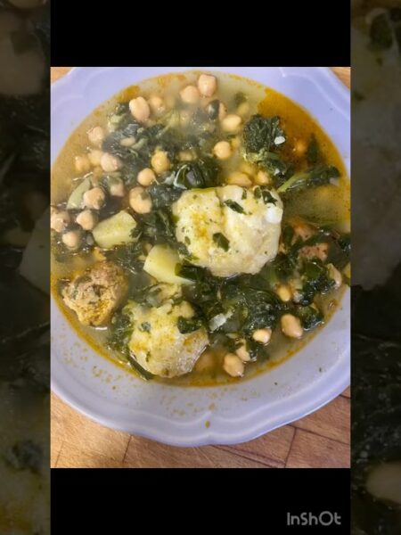 Receta para estos días como hacía mi madre el potaje de cuaresma con bacalao y rellenos