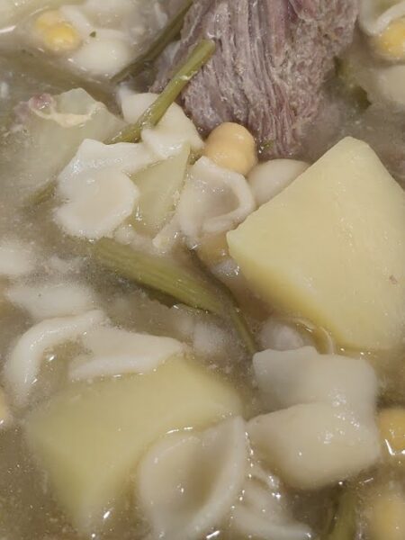 Cocido de garbanzos con tagarninas exprés#ollaexprés#gm