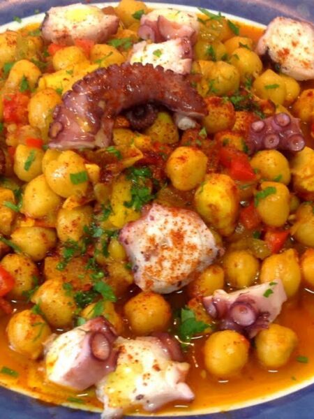GARBANZOS CON PULPO | Recetas de Cocina