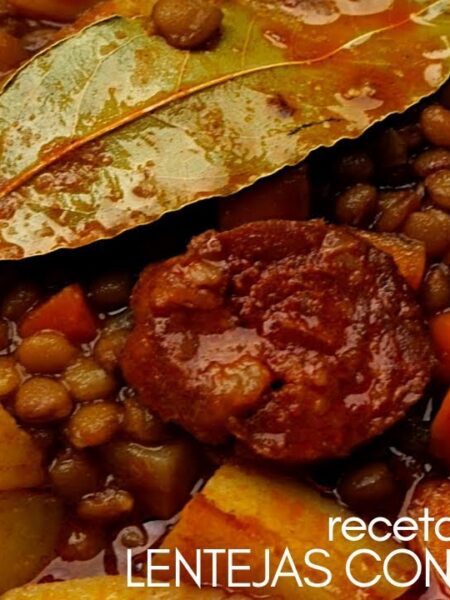 Lentejas con chorizo. Receta de la abuela.