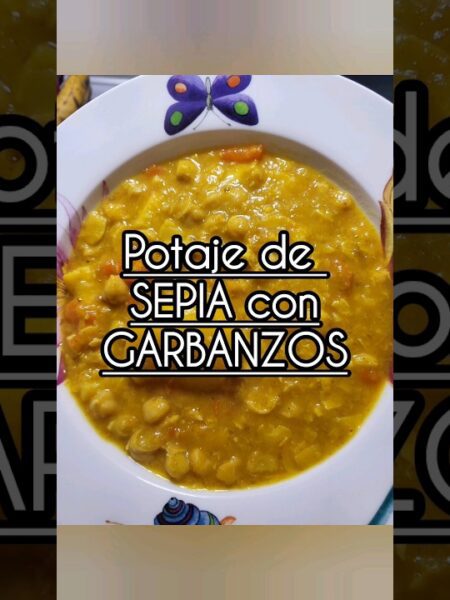 Potaje de Sepia Con Garbanzos. @quehacemoshoybylore #sepiacongarbanzos