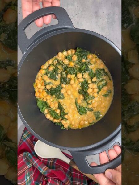 Potaje de garbanzos y espinacas : una receta fácil