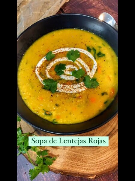Sopa de Lentejas Rojas #sopas #shorts #recetas #recipes #foodie