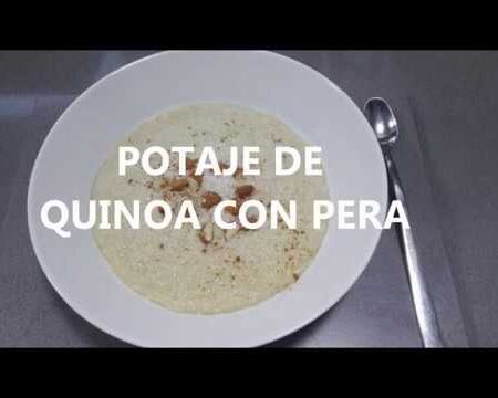 Potaje de Quinoa con pera