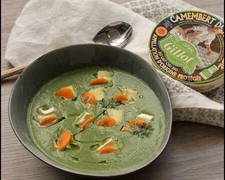 Rcette de Velouté de fanes de carottes au camembert Gillot - 750g