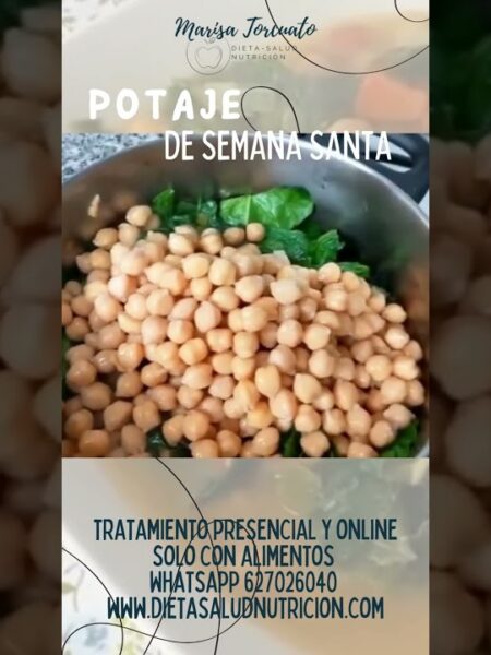 Recetas de potajes: Recetas saludables para bajar de peso: Potaje de garbanzos, espinacas y bacalao para Semana Santa #recetasfit
