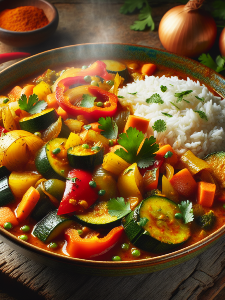 Guiso de verduras al curry