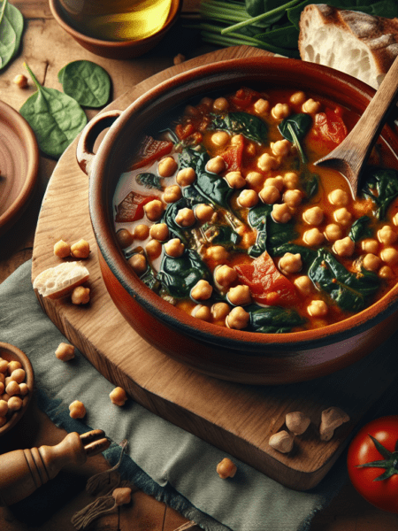Potaje de espinacas con garbanzos