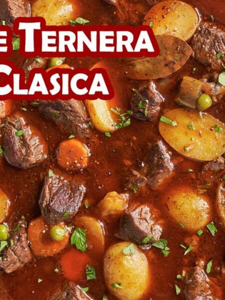 Guisados de Carne: Receta Clásica de Ragú de Ternera con Patatas y Zanahorias