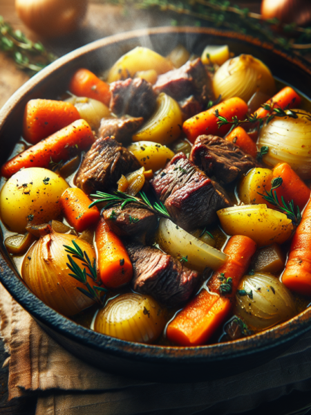 Estofado de carne y verduras a la provenzal