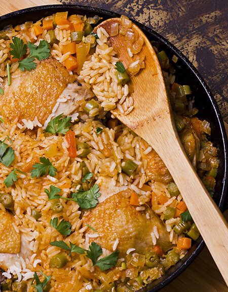 arroz con pollo a la cerveza