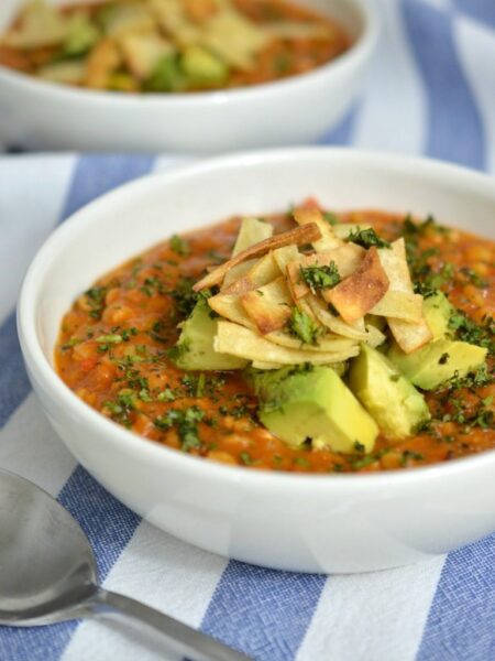 chili de lentejas veganas