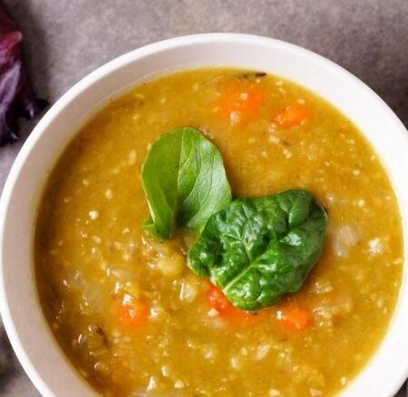 guiso de arvejas con verduras