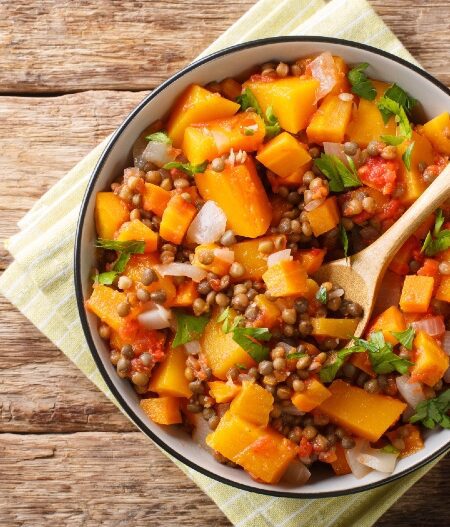 Estofado de verduras y legumbres