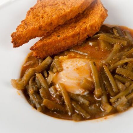 Tagarninas a la crema de almendras