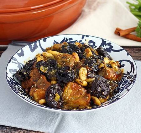 Estofado de ternera con ciruelas y canela