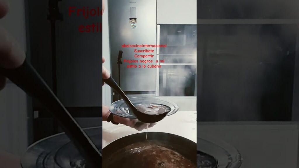 frijoles negros a mi estilo a lo cubano
