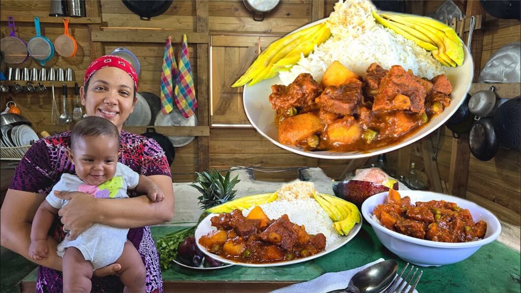 Ablanda La Carne Con Piña. ESTOFADO DE RES COMIDA TÍPICA A LA LEÑA. La Vida En El Campo