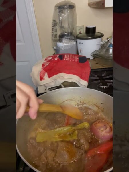 Bistec guisado casero a la castilla y león