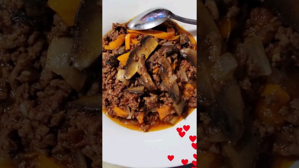 Carne Molida Con Champiñones #méxicoenlamesa #recetas #comida